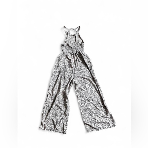 Jessica Simpson Black and White Leopard Print Jumpsuit - Picture 2 of 3